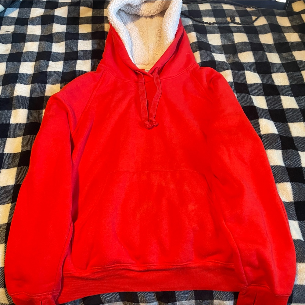 Red hoodie